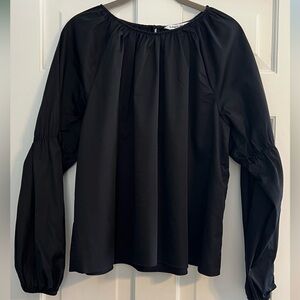 Elizabeth and James Black Peasant Top